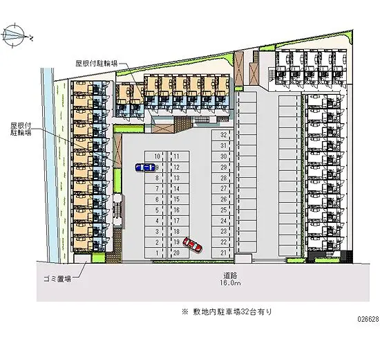 佐賀市鍋島町森田　月極駐車場（LP）